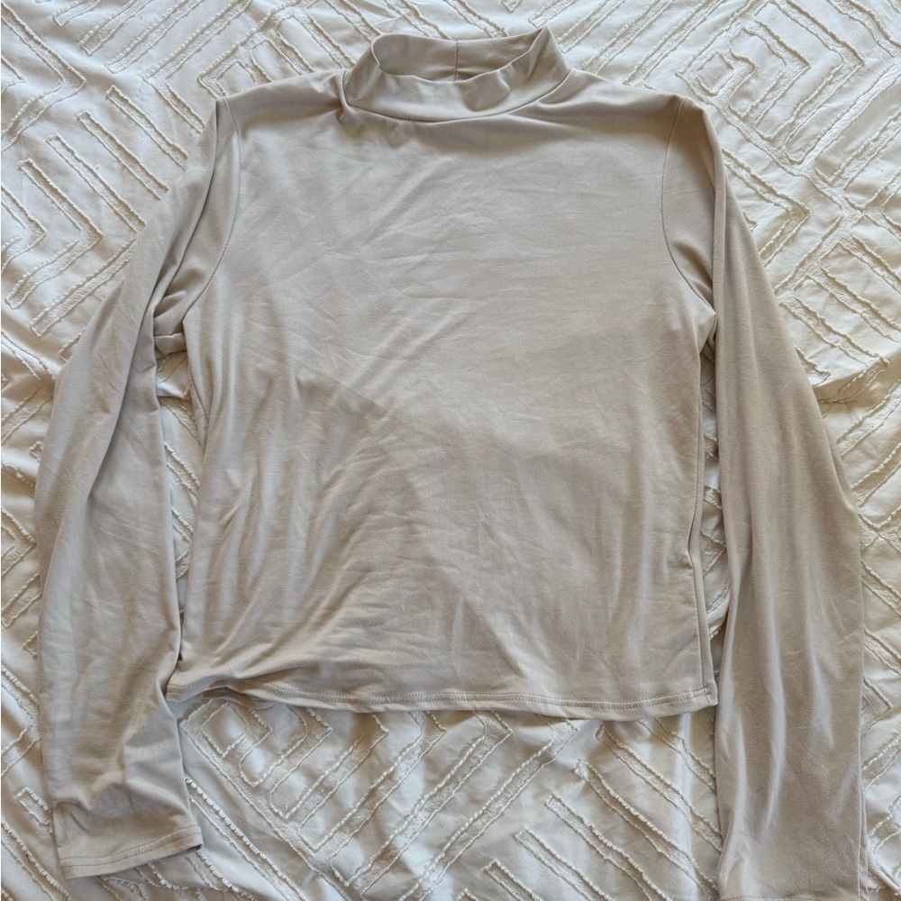 Basic Tan turtleneck